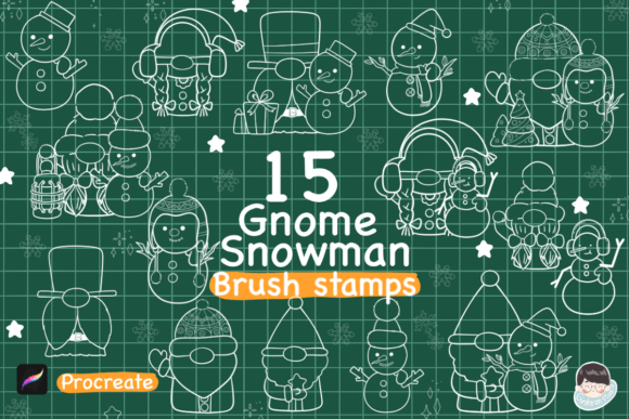 15 Christmas Procreate Stamps: A Creative Tool for Digital Artists and Designers