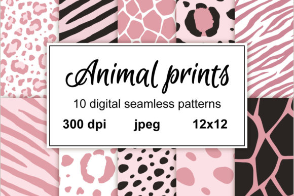 Animal Pink Fur Prints for Creative Projects and Design Needs