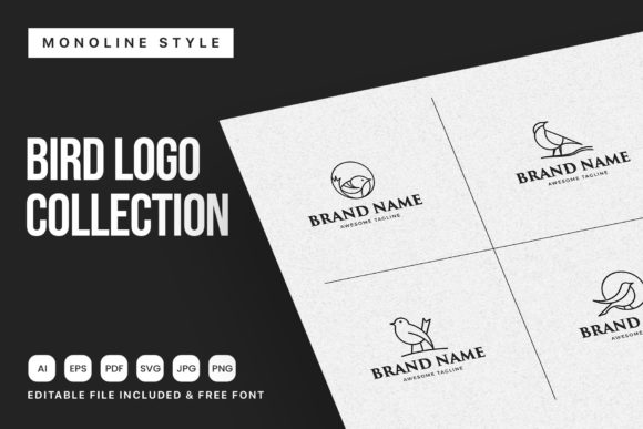 Bird Monoline Logo Design: A Modern Approach to Simple and Scalable Branding