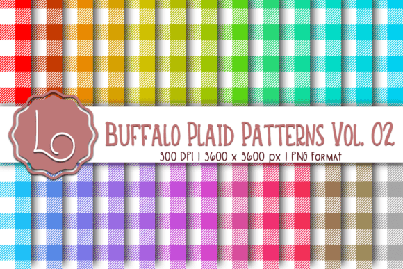 Buffalo Plaid Patterns Vol. 02: A Versatile Design Set for Creative Projects