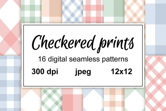 Checkered Plain Prints for Creative Projects