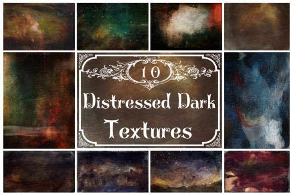 Dark Distressed Textures: Enhancing Art and Design with Organic Vintage Aesthetics