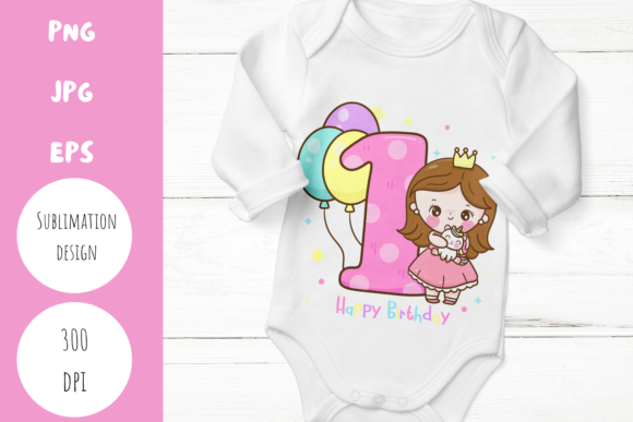 First Birthday Fairy Princess Unicorn