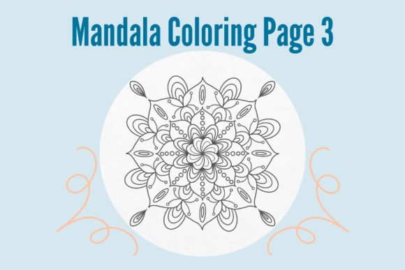 Mandala Coloring Page 3: A Versatile Creative Asset for Artists and Designers