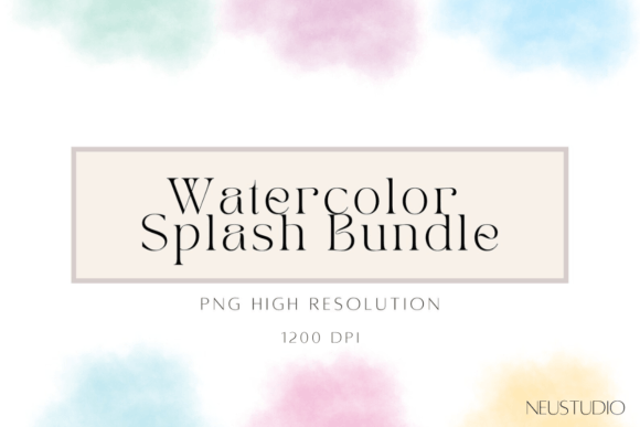 Pastel Watercolor Splash Clipart: A Versatile Tool for Modern Creative Projects