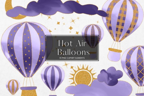Purple Hot Air Balloon Clip Art: Elevating Design Projects with Vibrant Visual Elements