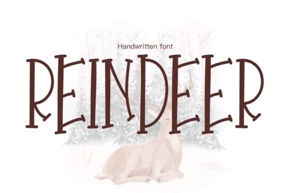 Reindeer Font: A Whimsical Touch for Creative Projects