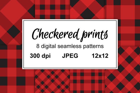 Tartan Red Checkered Plain Patterns: A Versatile Design Choice for Creative Projects